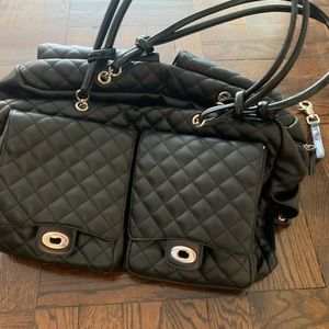Chanel knockoff dog carrier